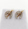 Boucles d'oreilles Puces d'oreilles fers à cheval en or 18k, argent, diamants et perles 58 Facettes A07363
