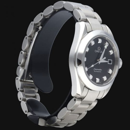 Montre Omega Seamaster Aqua Terra - Montre Lady en acier et diamants 58 Facettes MT47047