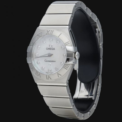 Montre Omega Constellation - Montre femme en acier et diamants 58 Facettes MT46984