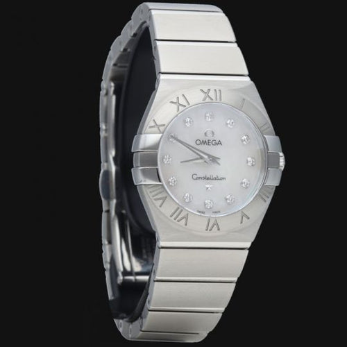 Montre Omega Constellation - Montre femme en acier et diamants 58 Facettes MT46984