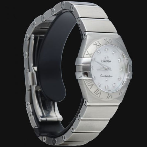 Montre Omega Constellation - Montre femme en acier et diamants 58 Facettes MT46984