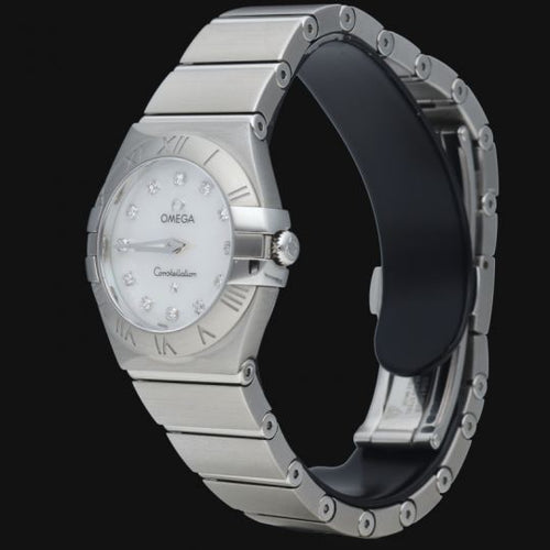 Montre Omega Constellation - Montre femme en acier et diamants 58 Facettes MT46984