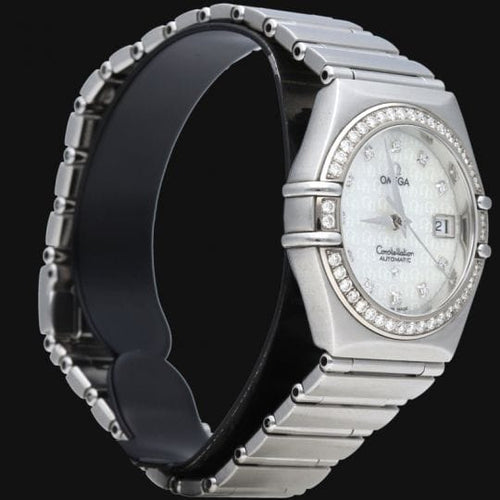 Montre Omega Constellation - Montre femme en acier et diamants 58 Facettes MT46995