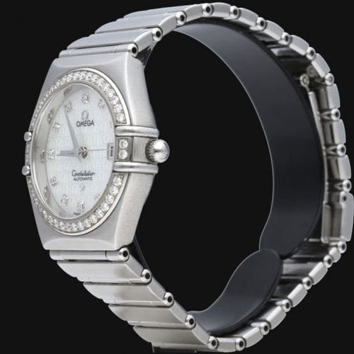 Montre Omega Constellation - Montre femme en acier et diamants 58 Facettes MT46995
