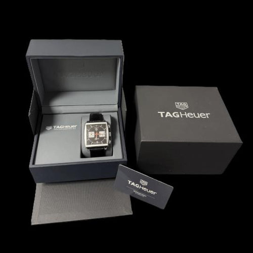 Montre TAG Heuer Monaco - Montre chronographe Calibre 12 en acier 58 Facettes MT46494
