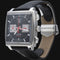 Montre TAG Heuer Monaco - Montre chronographe Calibre 12 en acier 58 Facettes MT46494