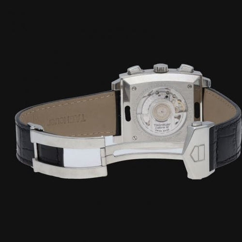 Montre TAG Heuer Monaco - Montre chronographe Calibre 12 en acier 58 Facettes MT46494