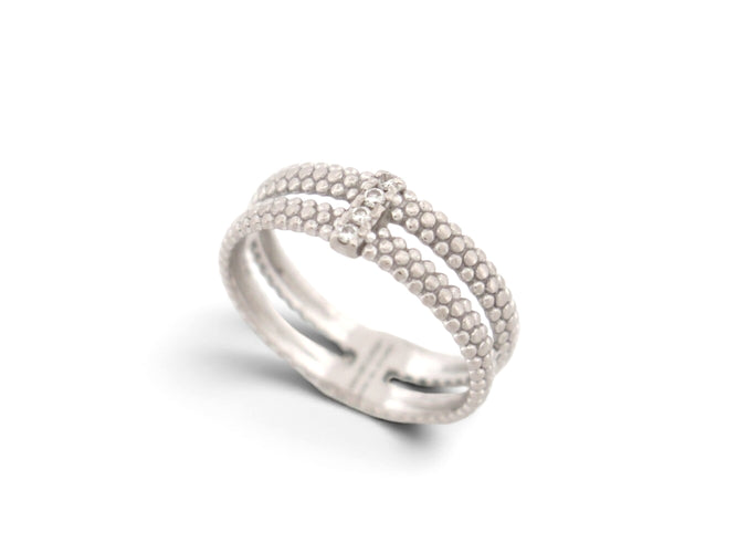 Bague 49 Mauboussin Mon Premier Jour C'est Toi N°1 - Bague en or blanc et diamant 58 Facettes 275377