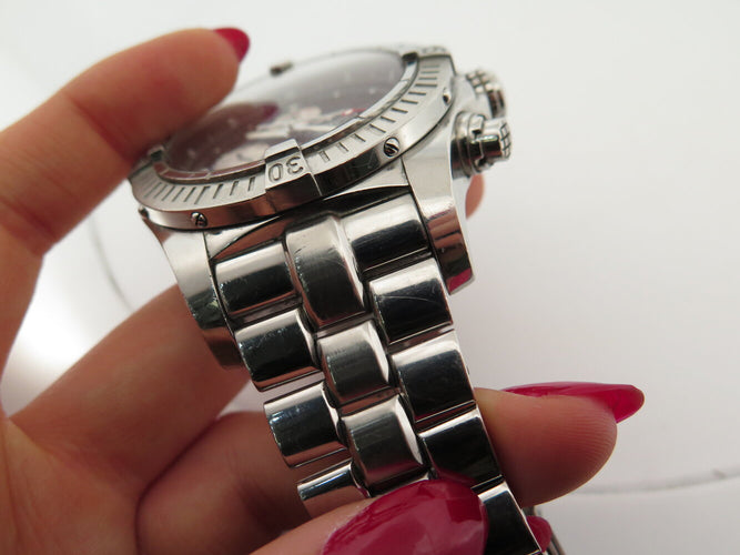 Montre Breitling Super Avenger - Montre chronographe automatique en acier 58 Facettes 275274
