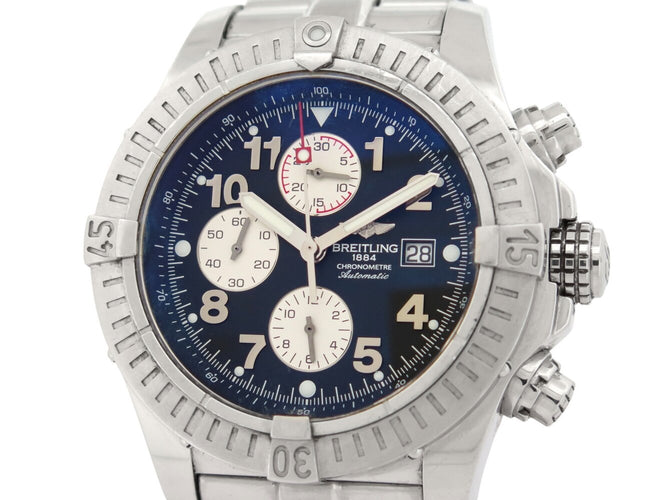 Montre Breitling Super Avenger - Montre chronographe automatique en acier 58 Facettes 275274