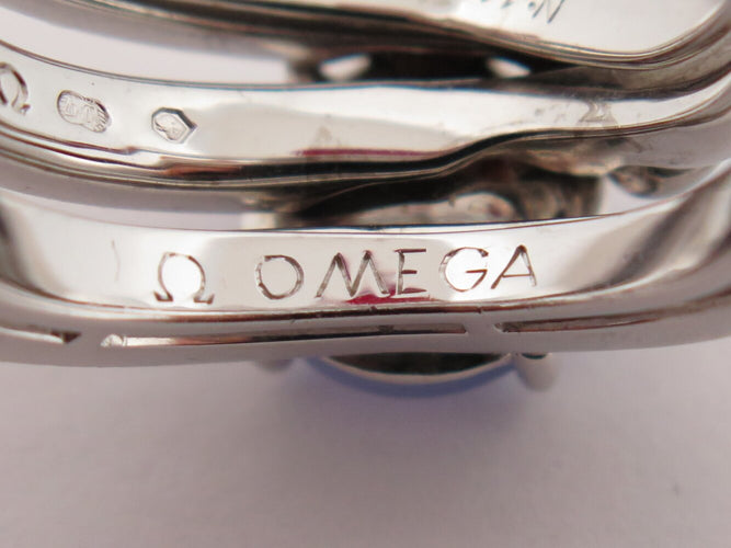 Bague 62 Omega - Bague cabochon en or blanc, pierre de lune et diamants 1,4 ct 58 Facettes 275132