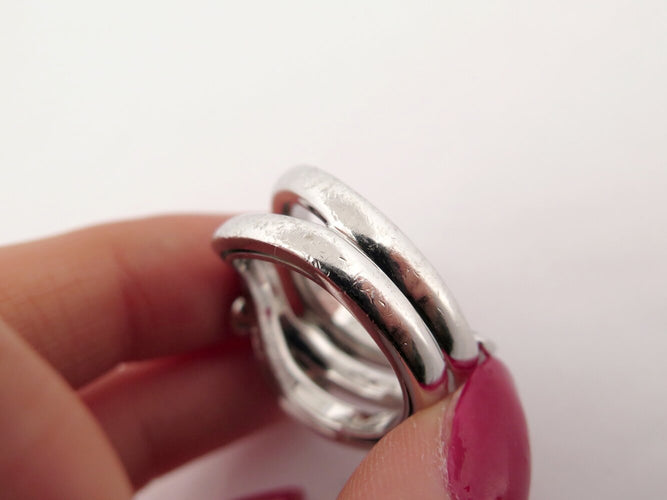 Bague 62 Omega - Bague cabochon en or blanc, pierre de lune et diamants 1,4 ct 58 Facettes 275132