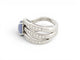 Bague 62 Omega - Bague cabochon en or blanc, pierre de lune et diamants 1,4 ct 58 Facettes 275132