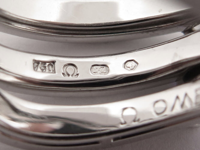 Bague 62 Omega - Bague cabochon en or blanc, pierre de lune et diamants 1,4 ct 58 Facettes 275132