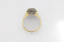 Bague 57 Bague vintage en or jaune, diamants et émeraudes 58 Facettes 12388