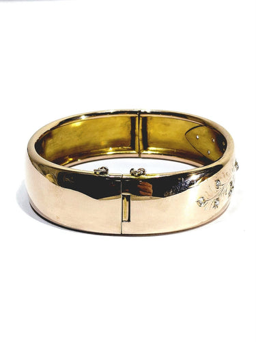 Bracelet Bracelet manchette en or rose 18 carats et diamants 58 Facettes 1776913