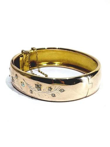 Bracelet Bracelet manchette en or rose 18 carats et diamants 58 Facettes 1776913