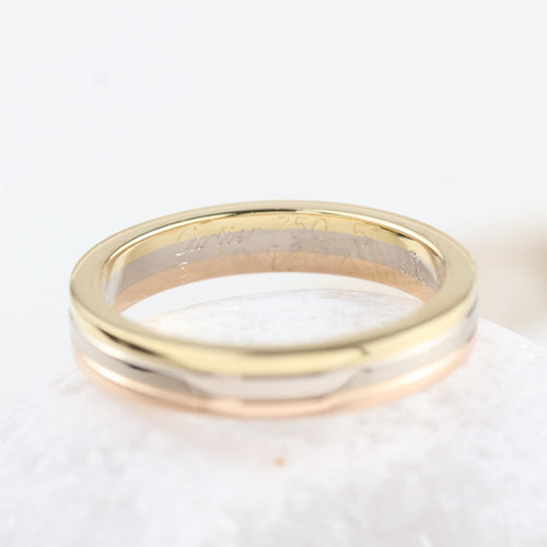 Bague 51 Cartier Trinity - Bague en or 18K trois couleurs 58 Facettes P