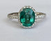 Bague 55 Bague cocktail en or blanc, tourmaline Lagoon 2,08 ct et diamants 58 Facettes ring