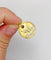 Pendentif Médaille Art nouveau en or 18k et grenat 58 Facettes A07327