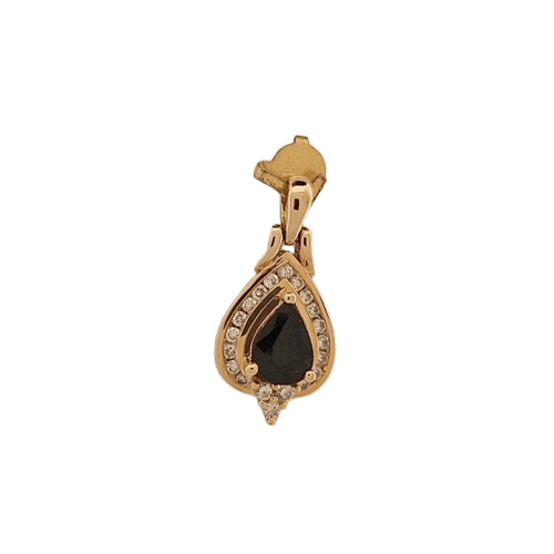 Pendentif Pendentif saphir et diamants en or jaune 58 Facettes 2909943-2096205