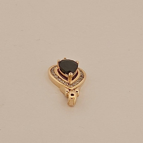 Pendentif Pendentif saphir et diamants en or jaune 58 Facettes 2909943-2096205