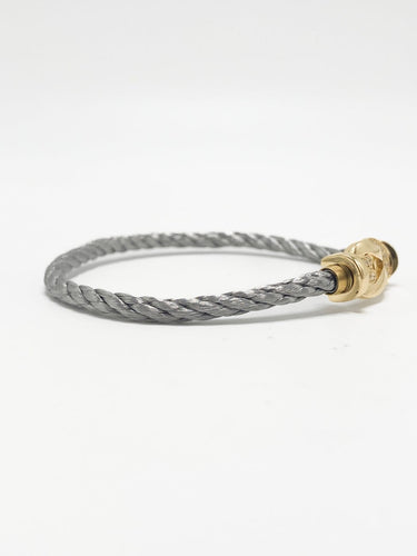Bracelet Fred Chance Infinie - Bracelet GM en or jaune, acier et diamants 58 Facettes SKU/