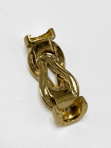 Bracelet Fred Chance Infinie - Bracelet GM en or jaune, acier et diamants 58 Facettes SKU/