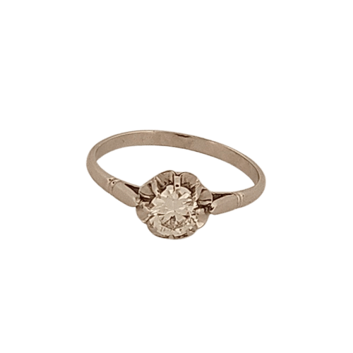 Bague 56 Solitaire - Bague en platine et diamant 58 Facettes 2779391