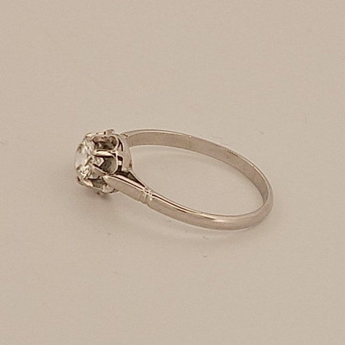Bague 56 Solitaire - Bague en platine et diamant 58 Facettes 2779391