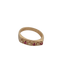 Bague en or jaune et blanc avec diamants et rubis