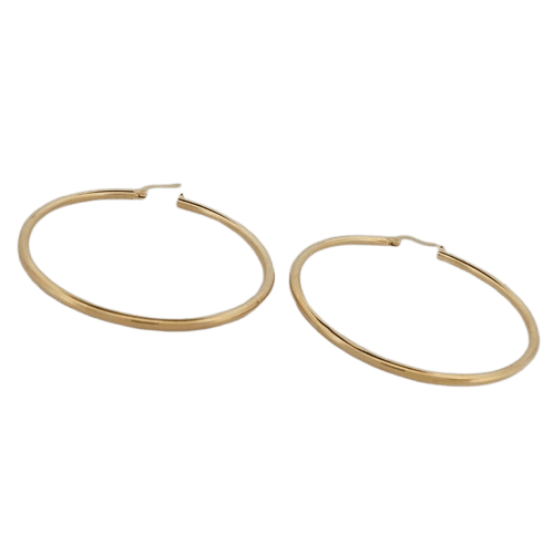 Boucles d'oreilles Créoles en or jaune 18 carats 58 Facettes 2752741