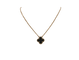 Collier Van Cleef & Arpels Vintage Alhambra - Collier en or jaune et onyx 58 Facettes jnci78