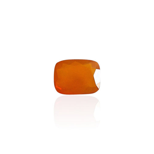 Opale de feu du Mexique - Pierre 2,26 ct taille rectangle mixte 58 Facettes #26-012-OPFEMQ