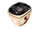 Bague 56 Pomellato Victoria - Bague en or rose 18 carats et jais 58 Facettes POMELLATO -  Bague Victoria - or rose 18K et jais