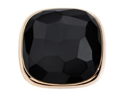 Bague 56 Pomellato Victoria - Bague en or rose 18 carats et jais 58 Facettes POMELLATO -  Bague Victoria - or rose 18K et jais