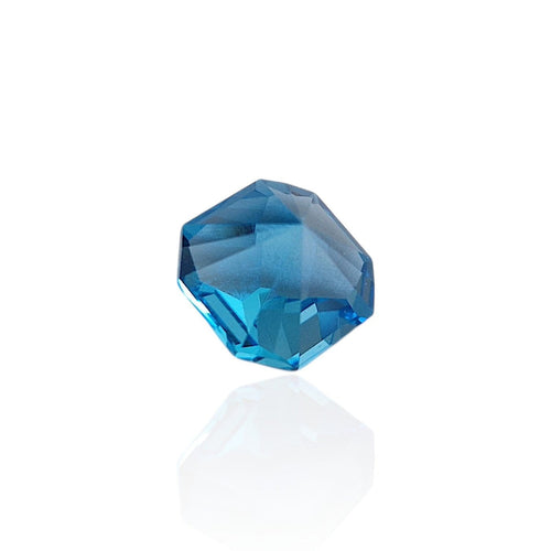 Topaze bleue Electric Blue - Pierre naturelle certifiée 7,06 ct 58 Facettes #25-116-TPEBSWC