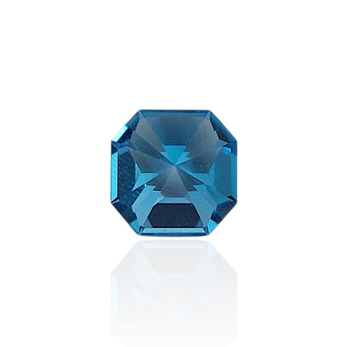 Topaze bleue Electric Blue - Pierre naturelle certifiée 7,06 ct 58 Facettes #25-116-TPEBSWC