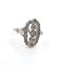 Bague 54 Bague en or blanc 18 kt et diamants 58 Facettes 103/26 189 26