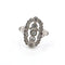 Bague 54 Bague en or blanc 18 kt et diamants 58 Facettes 103/26 189 26