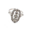 Bague 54 Bague en or blanc 18 kt et diamants 58 Facettes 103/26 189 26