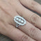 Bague 54 Bague en or blanc 18 kt et diamants 58 Facettes 103/26 189 26
