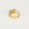 Bague 44 Bague demi-alliance en or jaune, saphirs et diamants 58 Facettes 1/2alldts&sh
