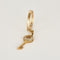 Bague 49.5 Bague motif clé en or rose et diamants baguette 58 Facettes Bgclé