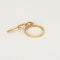 Bague 49.5 Bague motif clé en or rose et diamants baguette 58 Facettes Bgclé