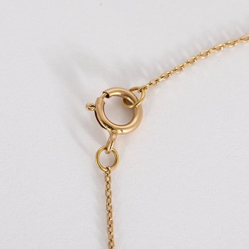 Collier Collier poire en or rose et diamants 58 Facettes CollminipoireR