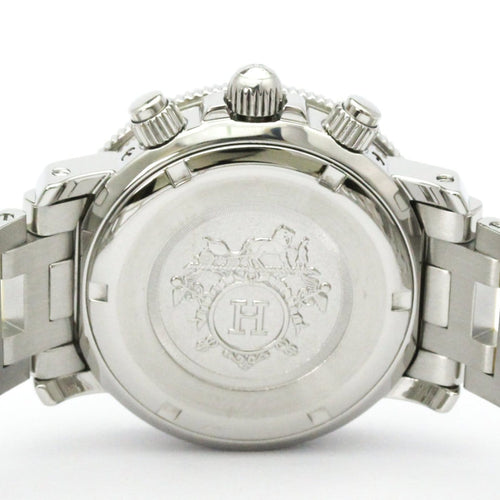 Montre Hermès Clipper - Montre chronographe quartz en acier inoxydable 58 Facettes zuboqnpdya