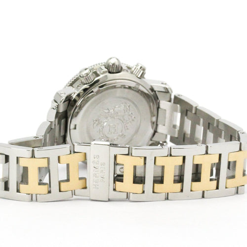 Montre Hermès Clipper - Montre chronographe quartz en acier inoxydable 58 Facettes zuboqnpdya