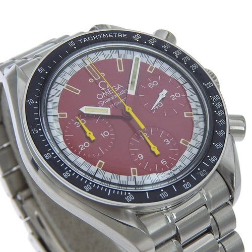 Montre Omega Speedmaster Michael Schumacher - Montre chronographe automatique en acier 58 Facettes krpe79esn8