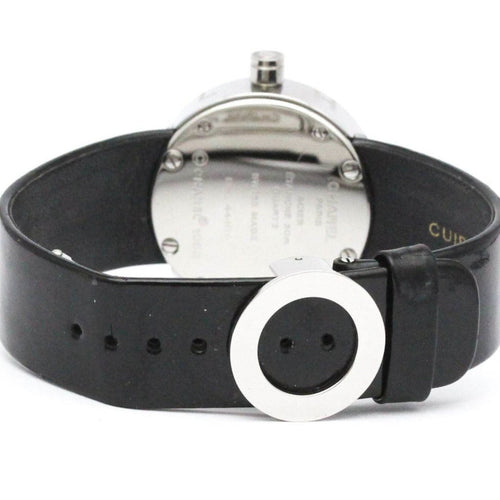 Montre Chanel La Ronde - Montre quartz en acier et cuir verni 58 Facettes z1ihrt5gw5